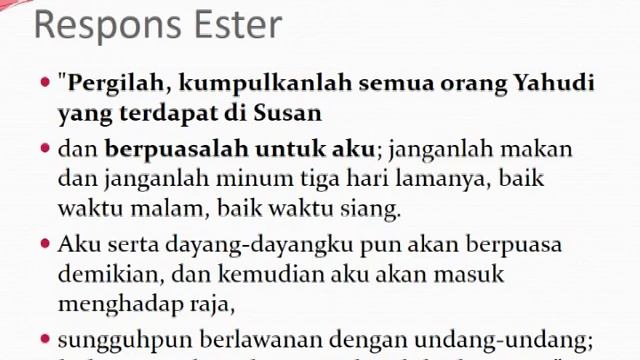 Ester 4:1-17 - Berdoa Berperan Membangun (BBM) Indonesia смотреть онлайн
