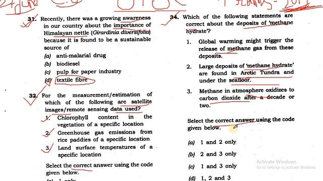 UPSC Prelims Practice Previous Year Question 2019.From Question No.-30 to 40. смотреть онлайн