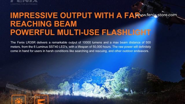 Fenix LR35R Overview - 10,000 Lumens