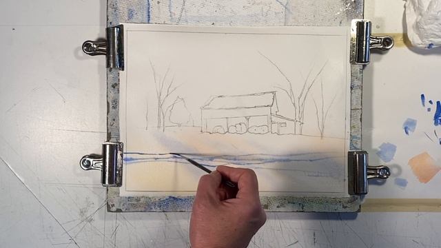How to Paint Snow in Watercolor смотреть онлайн