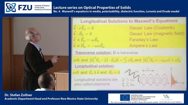 No.4. Maxwell’s equations in media, polarizability, dielectric function, Lorentz and Drude model смотреть онлайн