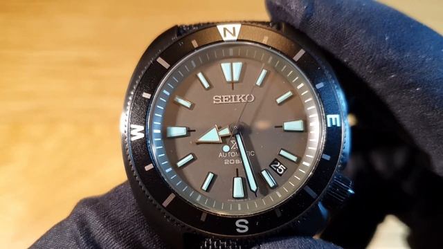 Seiko Tortoise Night Vision Black Series - Recenzja, Przymiarka, Luma. Żółw Lądowy Z Szafirem 🙂
