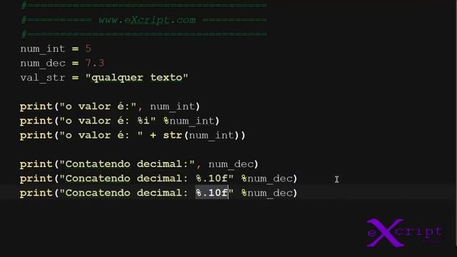 Curso de Python - Aula 14 - Ponto Flutuante - eXcript смотреть онлайн
