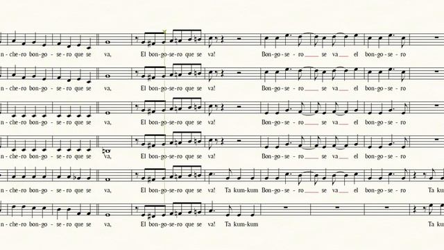 El Cumbancero - Soprano 1 - Original tempo (piano) by ACM coro смотреть онлайн