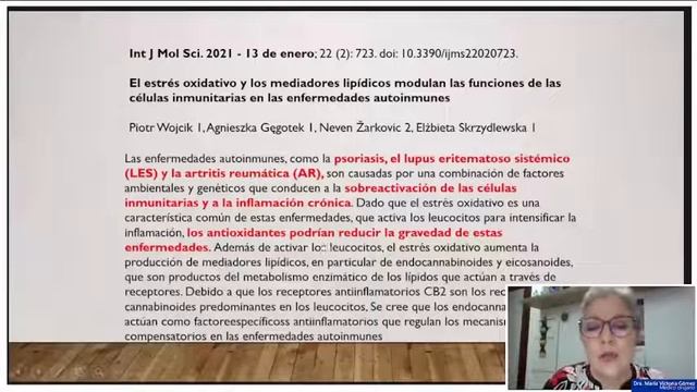 Dra Maria Victoria Gomez Enfermedades Autoinmunes y Glutation PFI смотреть онлайн