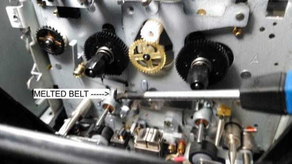 TEAC V-6030S SERVICE CHEW TAPE PROBLEM FIXED