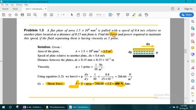 Unit 1.4 Problems on Newton's law of viscosity смотреть онлайн