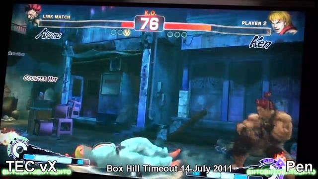 TEC vX [Akuma] vs Pen [Ken] SSF4AE Box Hill Timeout 14 July 2011 смотреть онлайн