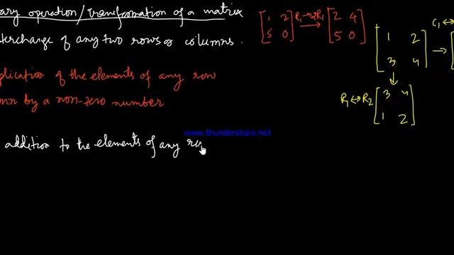 THEO-1 OF EX.3.4/CHAP-3(MATRICES)/CLASS-12/MANIPUR/ELEMENTARY OPERATIONS/TRANSFORMATION OF A MATRIX смотреть онлайн