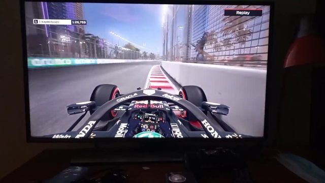 F1 2021 Jeddah Hotlap con il pad, tempo di 1:26:559 fatto il 5/01/22 смотреть онлайн