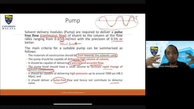Universiti Malaya (SQC7004) Lecture 2 - Major Components of HPLC смотреть онлайн