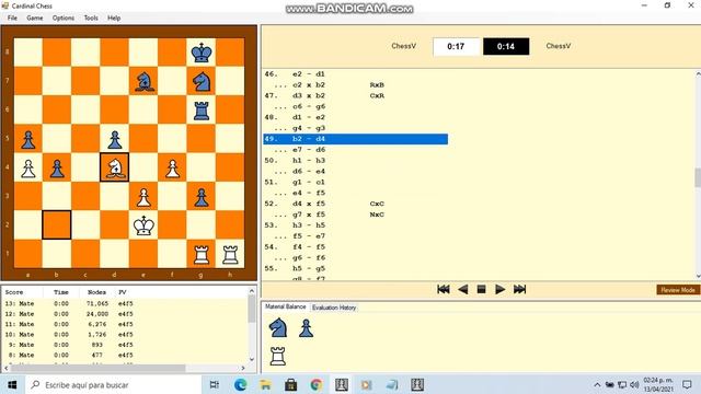 Cardinal Chess | ChessV vs ChessV | See the game rules below смотреть онлайн
