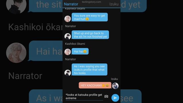 MHA/ part1/ deku texting story/ quirk script izuku X fem bakugo X fem shoto X momo смотреть онлайн