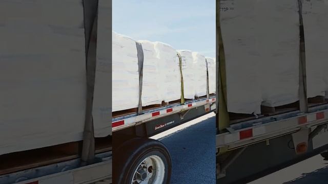 Load of palletized calcium chloride powder #18wheeler смотреть онлайн