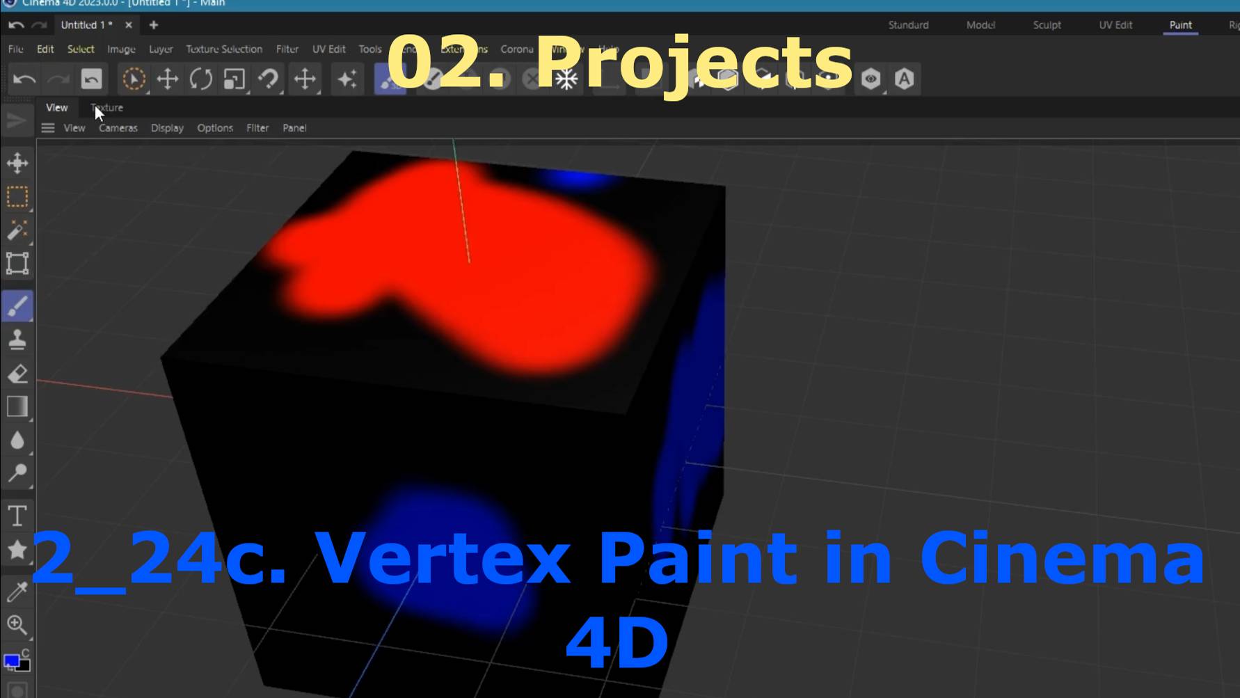 2_24c. Vertex Paint in Cinema 4D смотреть онлайн