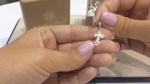 Крест 004 из желтого золота 585 пробы смотреть онлайн