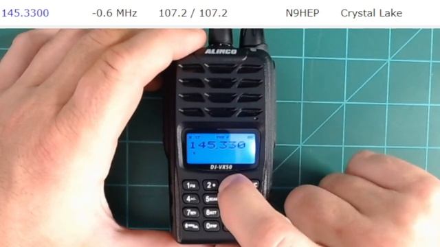 WALKTHROUGH: Manually Programming The Alinco DJ-VX50