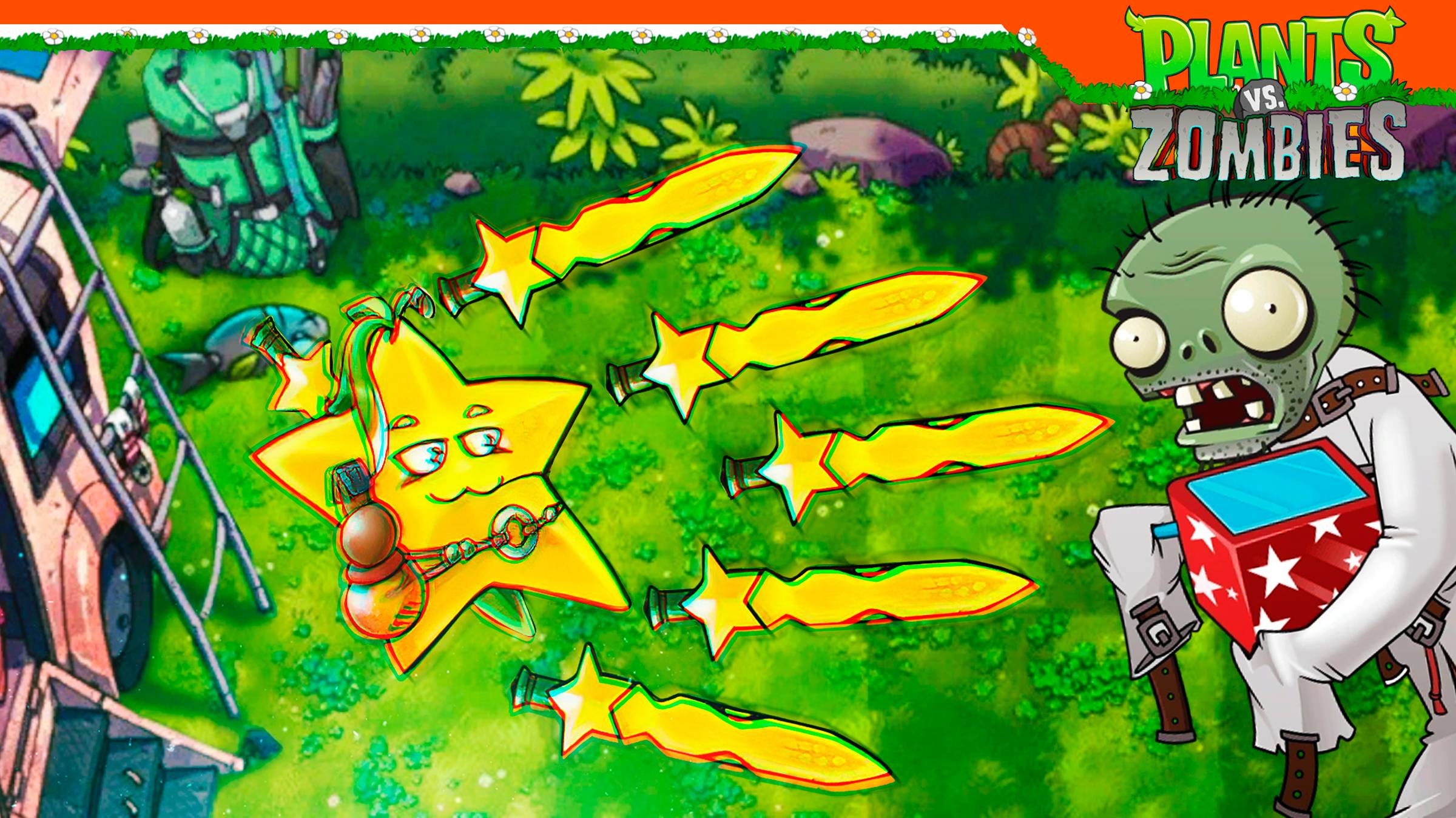 😈 РАСТЕНИЕ КАРАМБОЛА МЕЧНИК ФЬЮЖН ПВЗ 2.1.4 😈 Plants vs Zombies Fusion 2.1.4 Растения против зомби смотреть онлайн