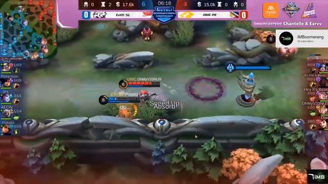 (Game1) Onic PH vs Evos SG | Playoffs Mytel International Championship | iMBoomerang смотреть онлайн