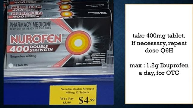 Nurofen 400mg, Ibuprofen, NSAID, Pain Relief, Anti Inflammation, Headache, OTC Roze Pharm