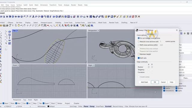 rhino tutorial- 3d modeling wooden ornament смотреть онлайн