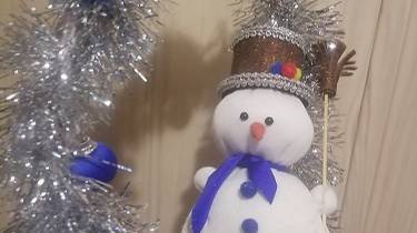 Зимняя Поделка со снеговиком