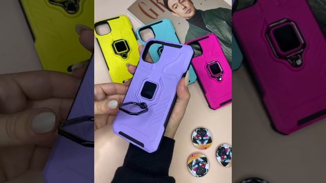 Чехол противоударный Kickstand (Сиреневый) смотреть онлайн