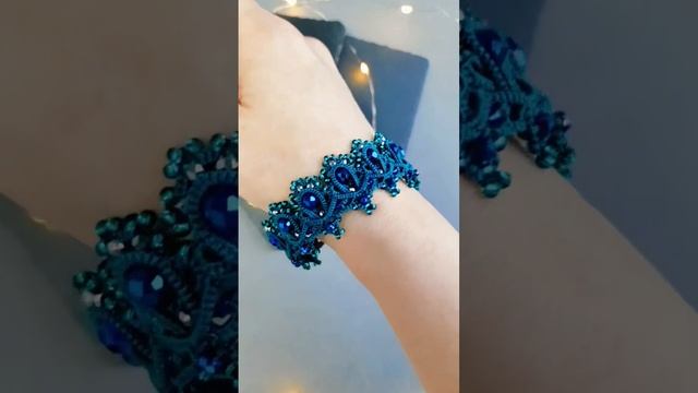 Браслет ИМПЕРАТРИЦА #frivolite #tatting #фриволите #lace #jwellery #tattinglace