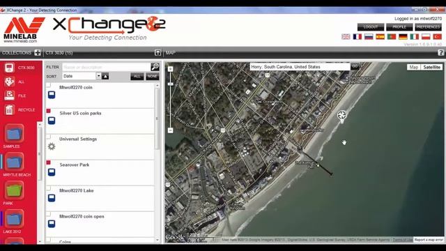 Minelab XChange 2 - Create navigation WayPoint using drag and drop option смотреть онлайн