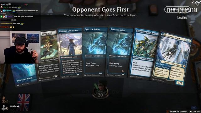 Blue White Tempo, Historic Challenge| CROKEYZ MTG Arena смотреть онлайн