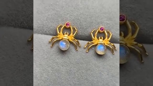 Серьги гвоздики с голубым лунным светом bijoux femme, модные ювелирные украшения, аксессуары смотреть онлайн