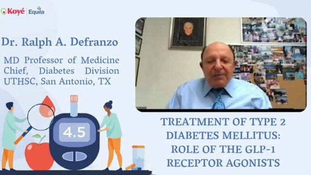 Benefit of GLP-1 Analogues of Diabetes by Dr. Ralph A Defranzo | 2021 | Koye Equila смотреть онлайн