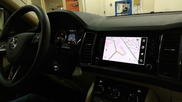 Навигационный блок Android 6 с 4g в Skoda Kodiaq смотреть онлайн