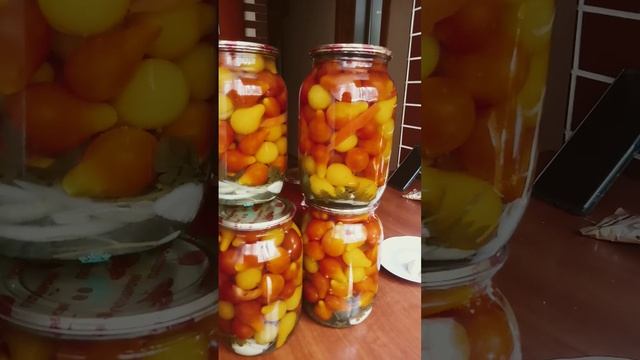 Заготовка на зиму!!! Помидоры черри с лимонной кислотой!!! смотреть онлайн