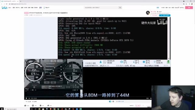 Rtx 3070 ti hashrate leaked смотреть онлайн