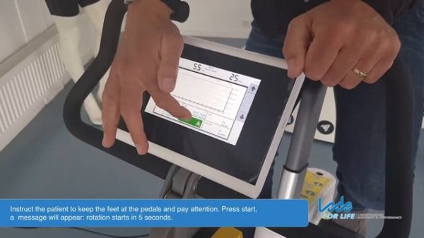 Using the Eccentric Mode on our Corival Eccentric Bicycle Ergometer