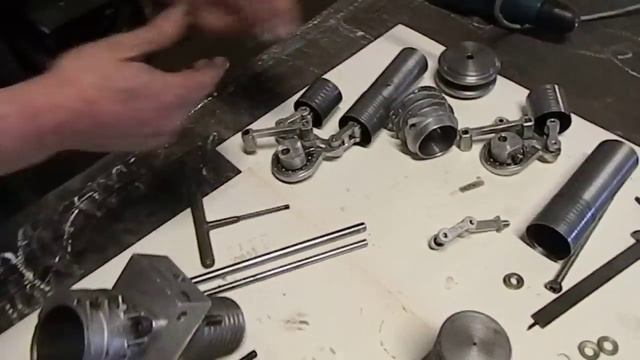 Alpha Stirling engine with two cylinders made by me part1 смотреть онлайн