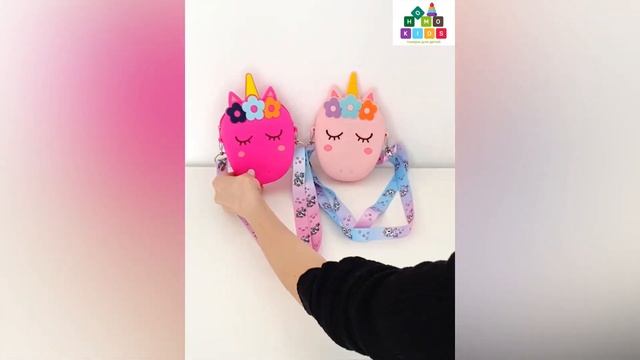 Сумочка силиконовая круглая единорог Homo kids смотреть онлайн