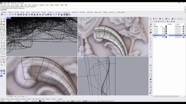 Rhino 3d tutorial carved wall panel ornament modeling смотреть онлайн