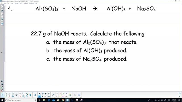 Stoichiometry Problems I (Mixed Stoich Review) смотреть онлайн