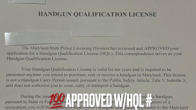 Maryland HQL :How To Buy a HandGun In the State of Maryland смотреть онлайн