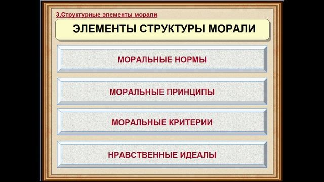 Лекция .Мораль, ее содержание,функции и структура