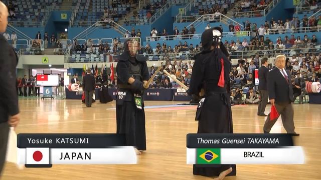 17th World Kendo Championships 2ch Y.KATSUMI(JPN) vs T.TAKAYAMA(BRA) смотреть онлайн