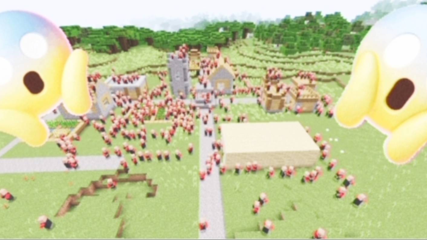 Почему в нашей деревне столько жителей которые работают в McDonald's в minecraft | ДимА4 minecraft!