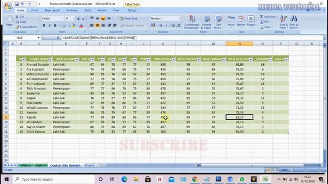 Cara Membuat Rumus Tercepat dan Otomatis di Excel смотреть онлайн