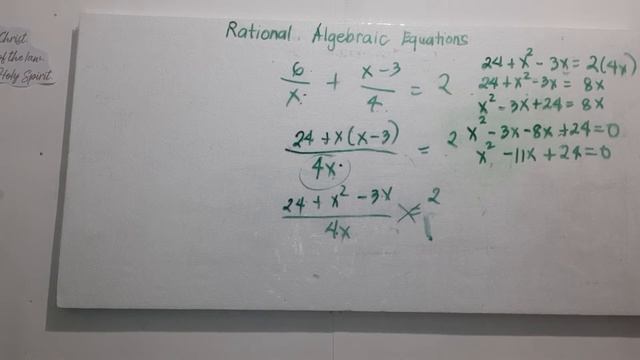 Math 9 - Q1 - Week 3-4 - Rational Algebraic Equations
