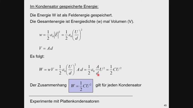 Energie im Kondensator смотреть онлайн