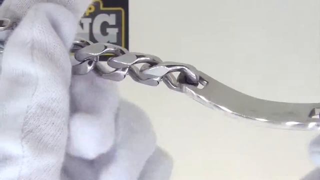 HEAVY 13MM Stainless Steel ID Cuban Bracelet for Men смотреть онлайн