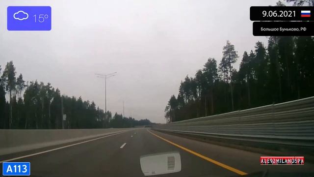 Driving through Moscow (Russia) Central Ring Road 9.06.2021 Timelapse x4 смотреть онлайн