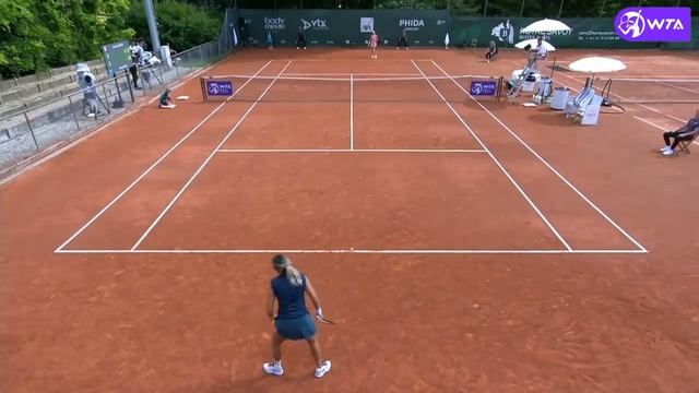 Caroline Garcia vs. Zarina Diyas | 2021 Lausanne Quarterfinal | WTA Match Highlights смотреть онлайн